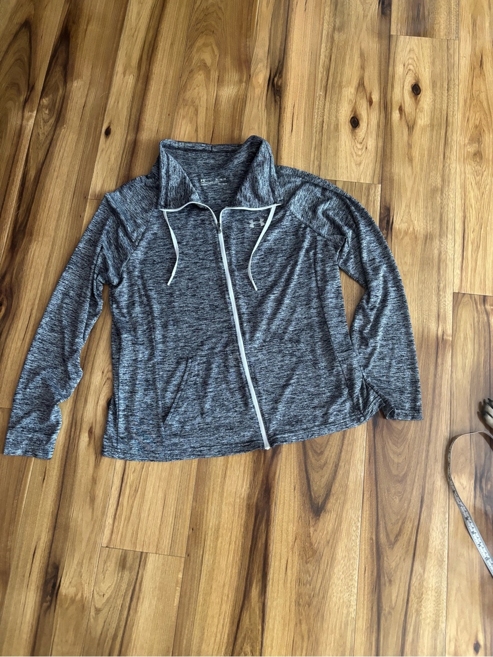 Under Armour Women's Gray Heather Zip-Up Pullover